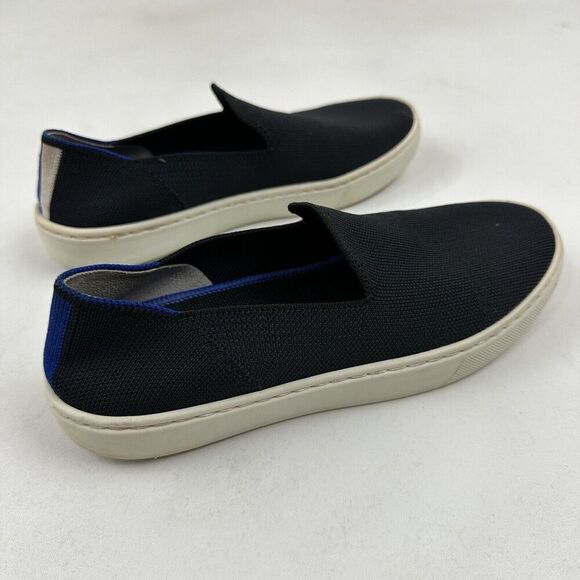 ROTHY'S Black Original Slip On Sneakers Size 6 Washable Knit Recycled Materials - Picture 6 of 10